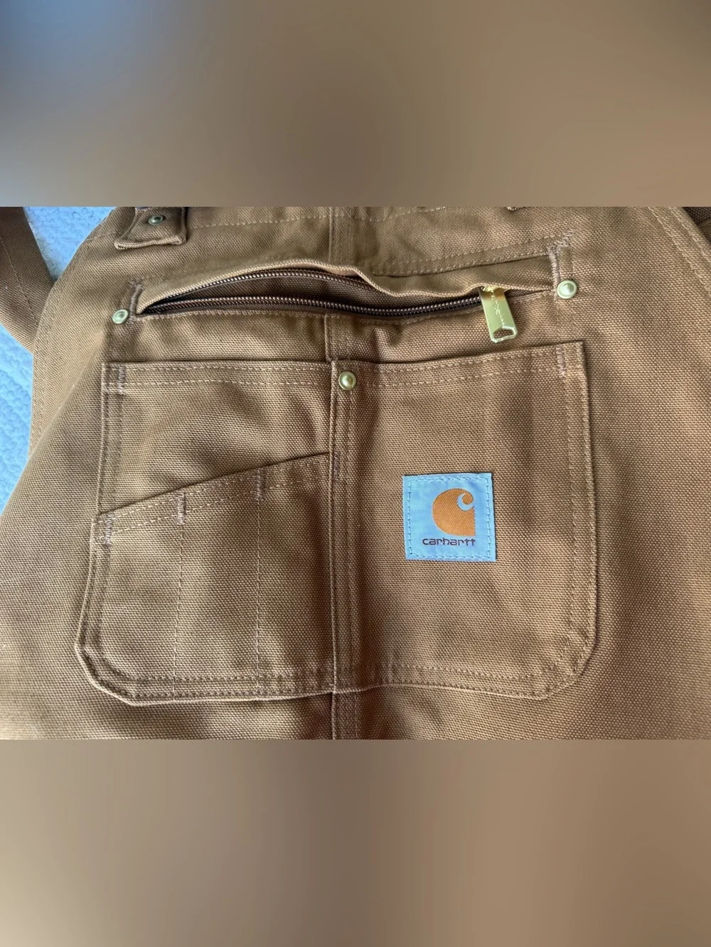 Carhartt Men's Iconic Duck Bib Overalls